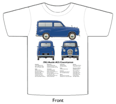 Austin A35 Countryman 1962 T-shirt Front
